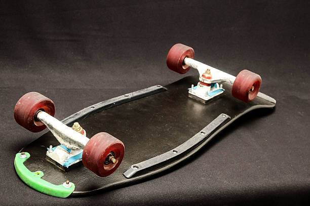 istock Old Used Wooden Skateboard 517637244