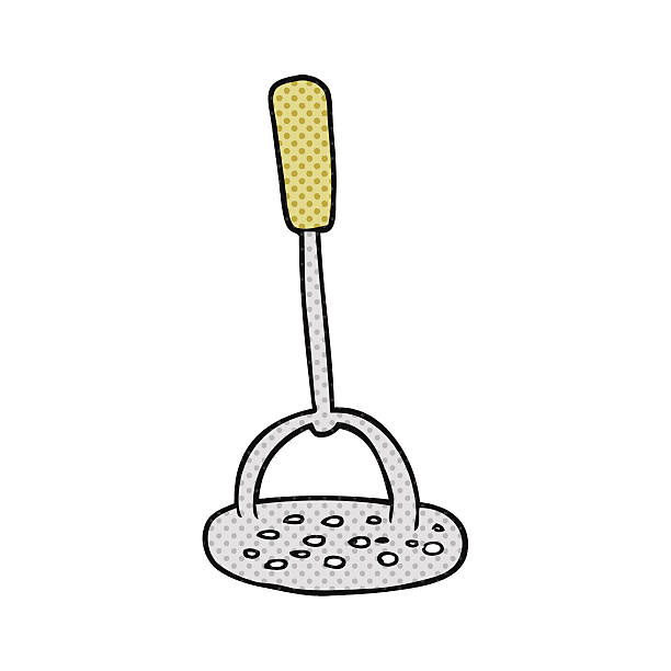 cartoon potato masher freehand drawn cartoon potato masher clip art of a potato masher stock illustrations