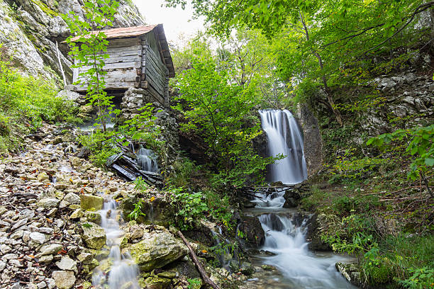 istock Beautiful waterfalls in the forest 517639237