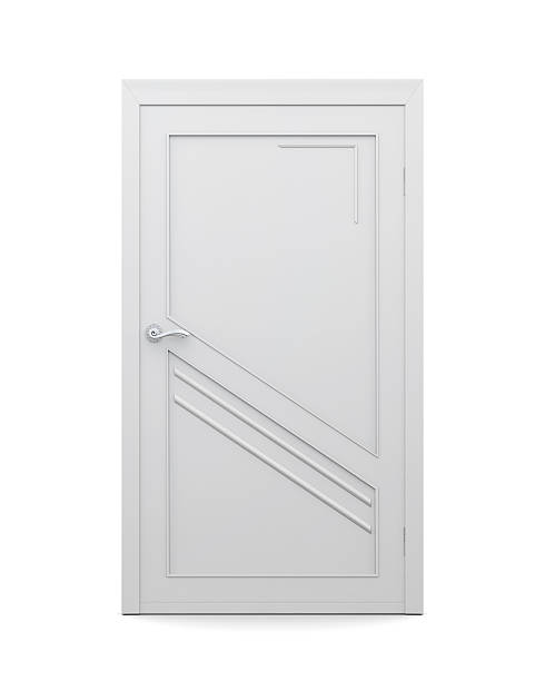 istock 3d image of door isolated on a white background 517639462