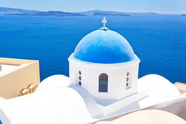 istock Orthodox Church in Santorini 517640665