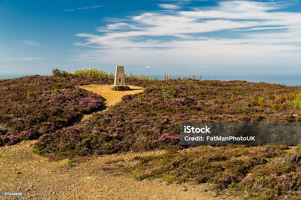 Trig point, Parys Mountain. Triangulation point, Parys Mountain, Amlwch, Anglesey, Wales, United KingdomTriangulation point, Parys Mountain, Amlwch, Anglesey, Wales, United Kingdom Abandoned Stock Photo