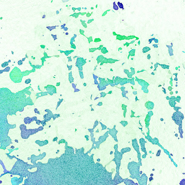 istock Abstract colorful painted watercolor splash and stain 517641857