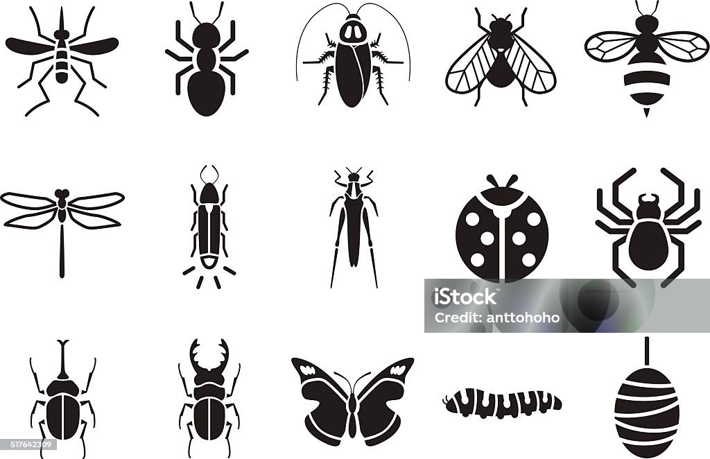 Insect icons - Illustration Insect stock vector