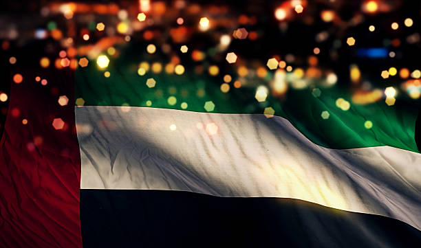 istock United Arab Emirates National Flag Light Night Bokeh Abstract Background 517642357