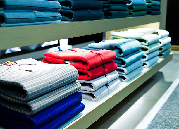 420+ Folded Clothes In The Department Store Stock Photos, Pictures ...