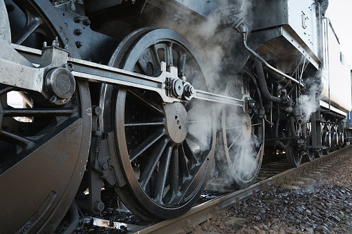 The ex-Frisco railroad locomotive no. 4500 was built in Philadelphia, Pa. in November, 1942 by the Baldwin Locomotive Works. It was assigned to pull the passenger train “METEOR” from c, Mo. thru Tulsa to Oklahoma City and back on a daily basis.