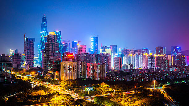 istock Modern City at Dusk,shenzhen 517654082