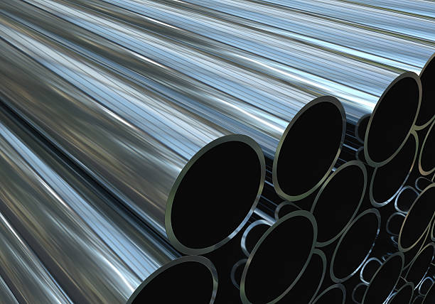 istock Metal tubes. 3D illustration. render 517654144