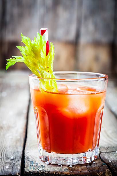 istock Cocktail Bloody Mary with ice in glasses 517654734