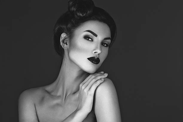 istock Girl with dark lips 517654970