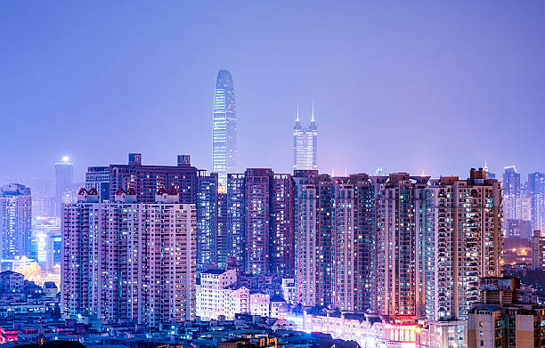 istock Modern City at Dusk,shenzhen 517659050