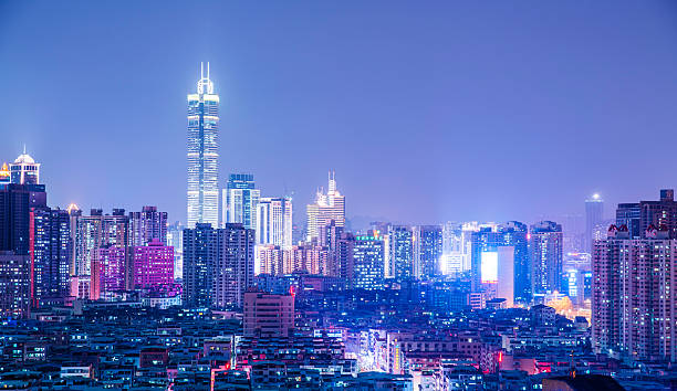 istock Modern City at Dusk,shenzhen 517659996