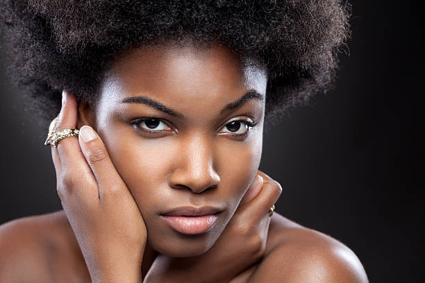 Young and beautiful black woman