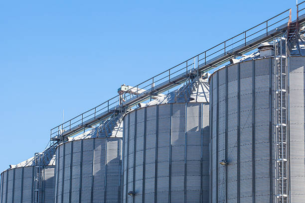 istock Storage tanks for cereals products 517662164