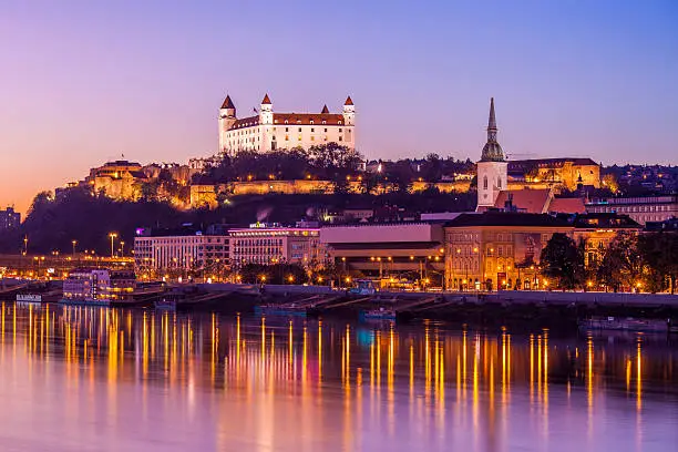 Photo of Bratislava at night