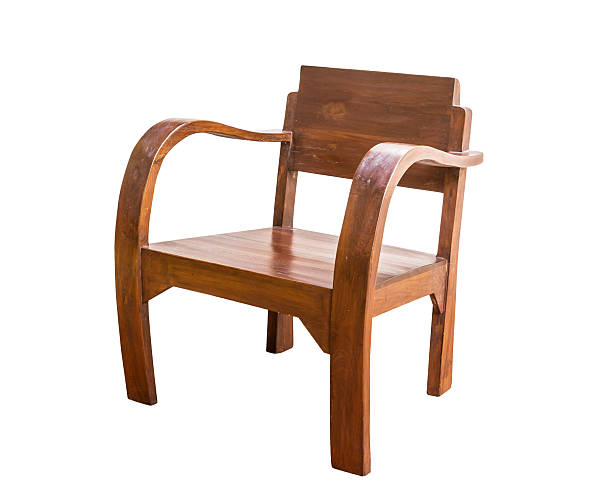 istock Wooden chair isolated 517668358