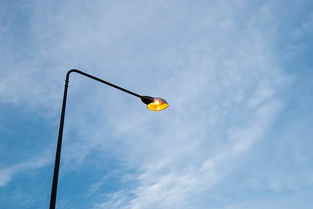 istock Street Lamp In the evening blue sky 517675003