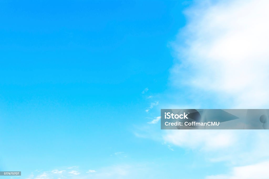 image of clear sky on day time . image of clear sky and white clouds on day time. Backgrounds Stock Photo