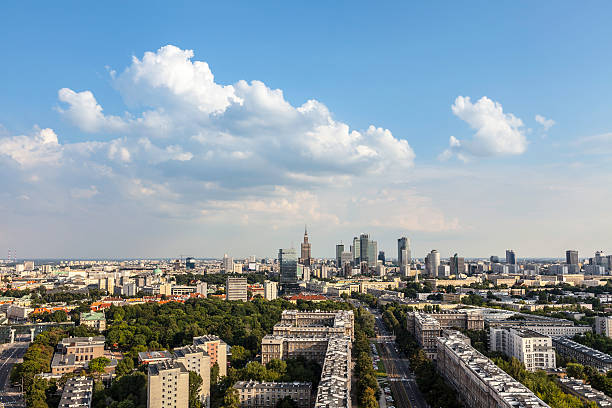 istock Warsaw aerial view 517675903