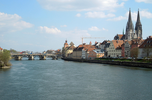 historic city in Bavaria (Germany) named Regensburg