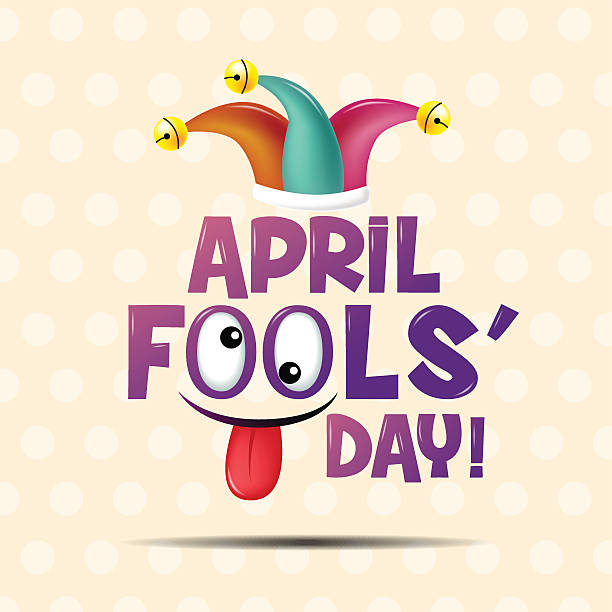 April fool's day, Typography, Colorful, flat design April fool's day, Typography, Colorful, flat design fool stock illustrations