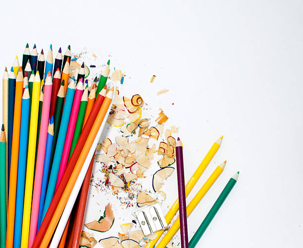 istock Overhead view of artist tools 517678719