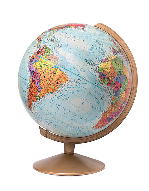 globo de secretária - equator imagens e fotografias de stock