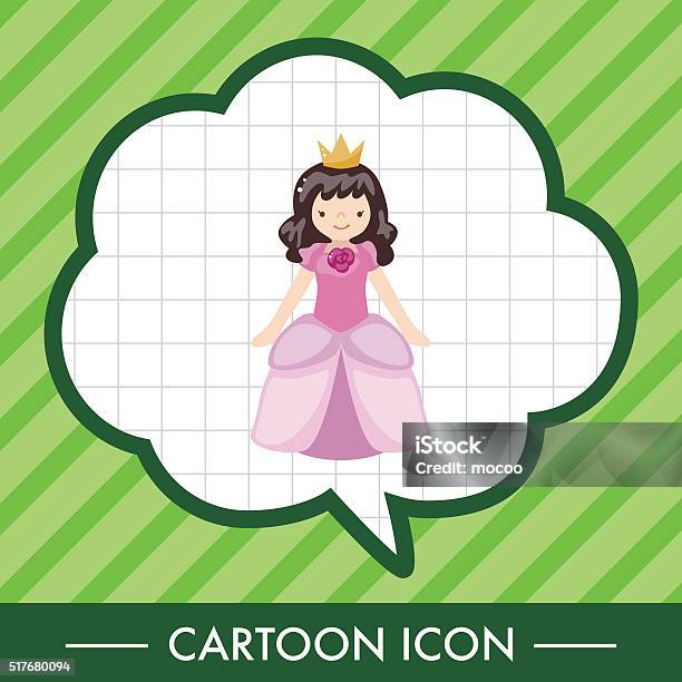 Royal Theme Princess Elements Stock Illustration - Download Image Now - Arts Culture and Entertainment, Backgrounds, Child