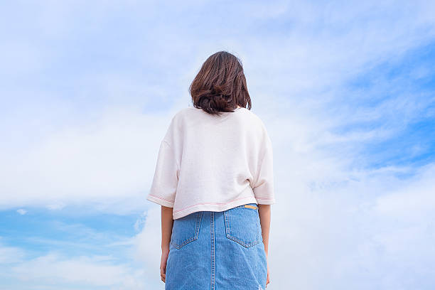 istock Back side of traveler girl 517680792
