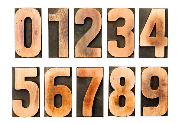 istock Letterpress numbers printing blocks isolated 517682118
