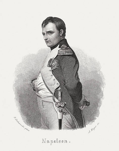 Napoléon Bonaparte (1769 - 1821), acier, publié en 1868 gravure - Illustration vectorielle