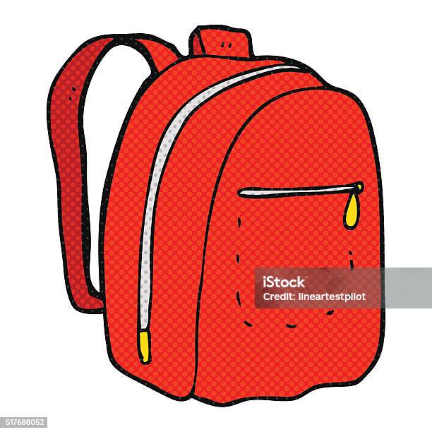 Mini Rucksack Comical Comicrucksack Stock Vektor Art und mehr Bilder von Bizarr - Bizarr ...