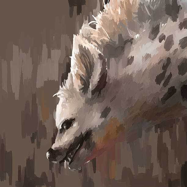 istock illustration digital painting animal hyena 517689444