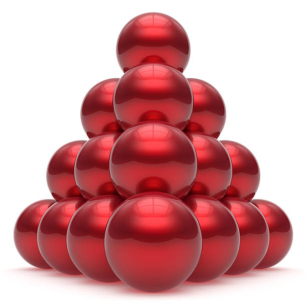 istock Pyramid hierarchy corporation sphere ball top order leadership 517689644