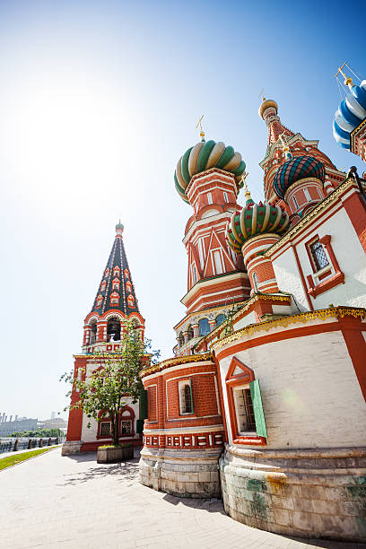 istock Saint Basil's Cathedral at sunny day in Moscow 517694489