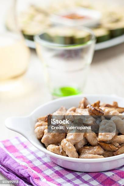 Homemade Gnocchi With Various Sauces Stock Photo - Download Image Now - Boiled, Brown, Butter