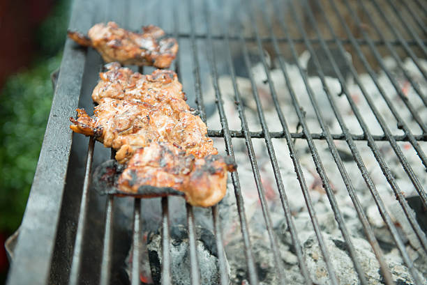 istock Grilled beef steaks and flaming grill 517696323