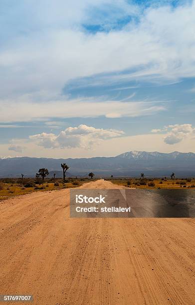 Dirt Road Stock Photo - Download Image Now - Yucca Brevifolia, California, Lancaster - California
