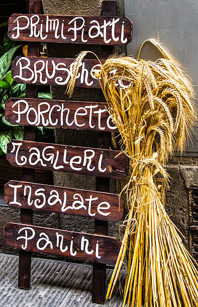 istock Wooden Italian restaurant banner 517697877