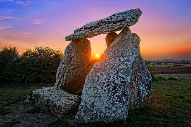 Dolmen of Poulyot or Poulliot is a well preserved stone age construction in Ploudalmezeau in the region of Brittany France