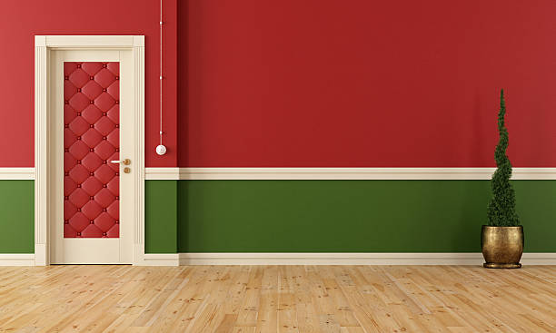 istock Red and green classic room 517699937