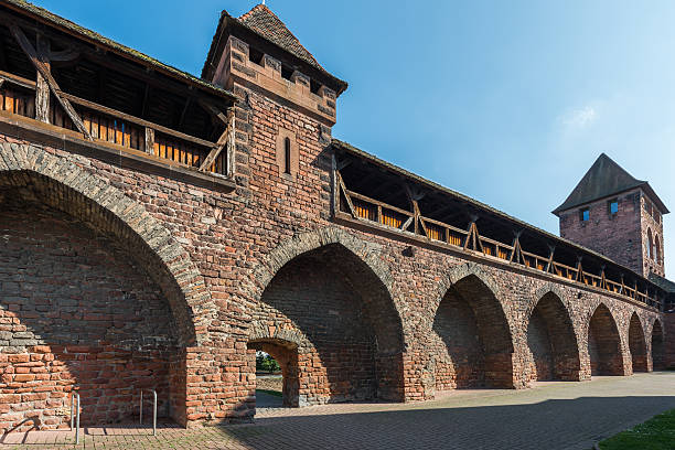 part of the historic city wall in Worms in Germany