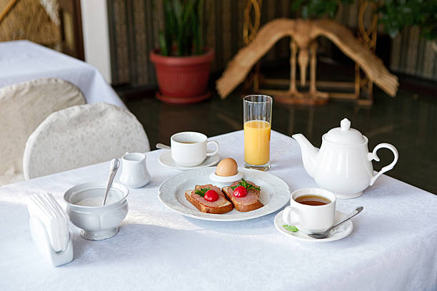 istock Traditional Hotel Breakfast with coffee and toasts 517703740