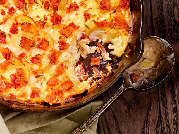 istock Skillet baked, Scalloped Potatoes with Bacon 517705566