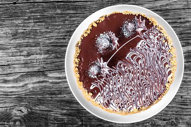 istock Delicious Chocolate Honey Cherry Cake decorated with chocolate 517708356