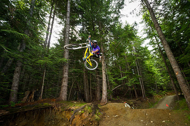 istock Downhill mountain biking in Whistler Canada 517711170
