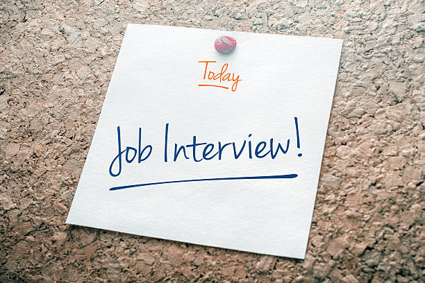 istock Job Interview Reminder For Today Pinned On Cork Board 517713368