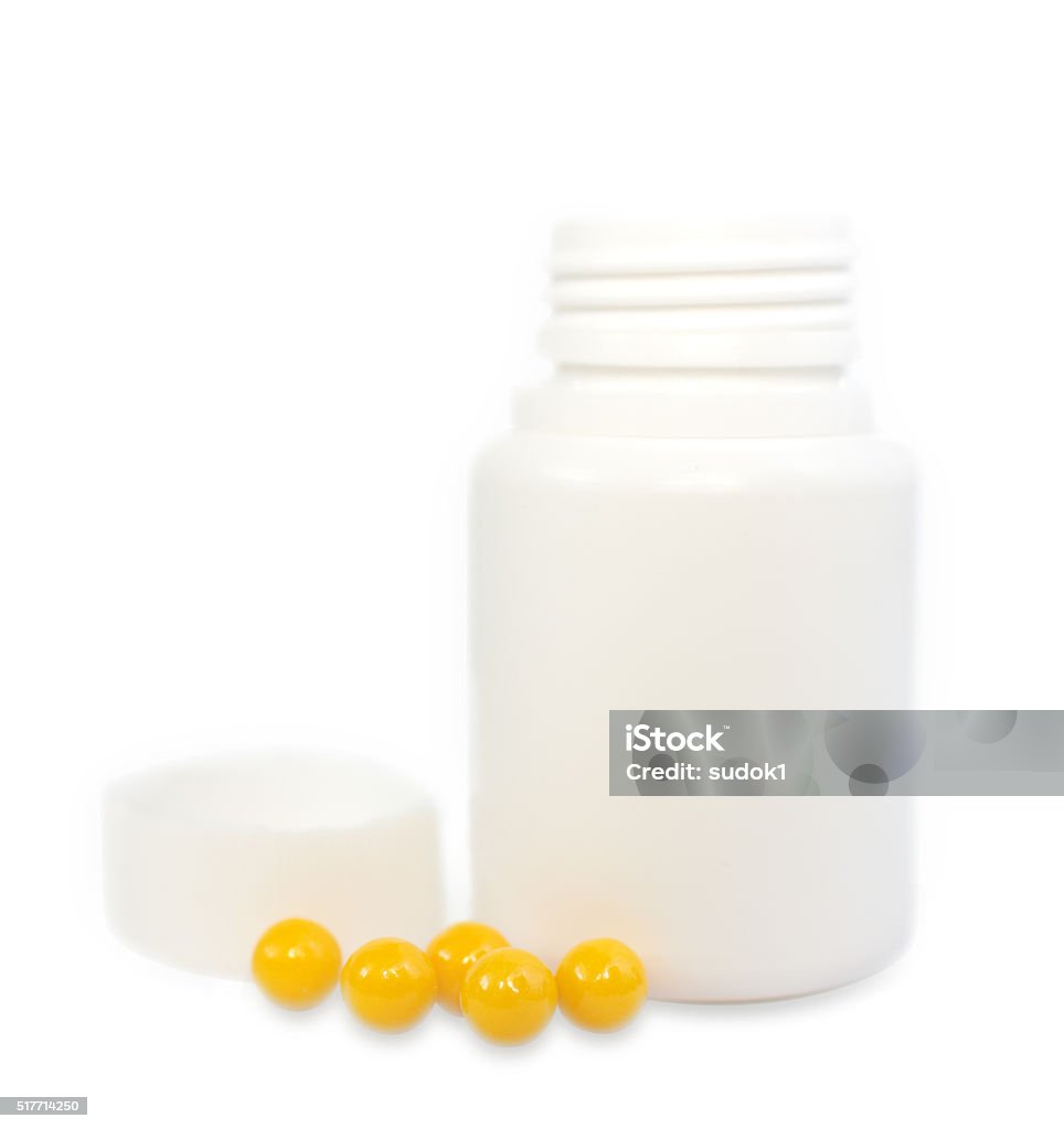 Tablets and medical tube Aspirin Stock Photo