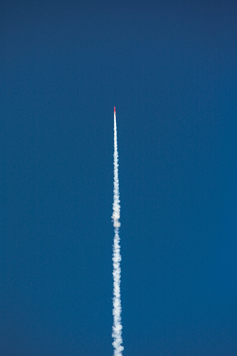 Advanced rocket blasts off into the sky